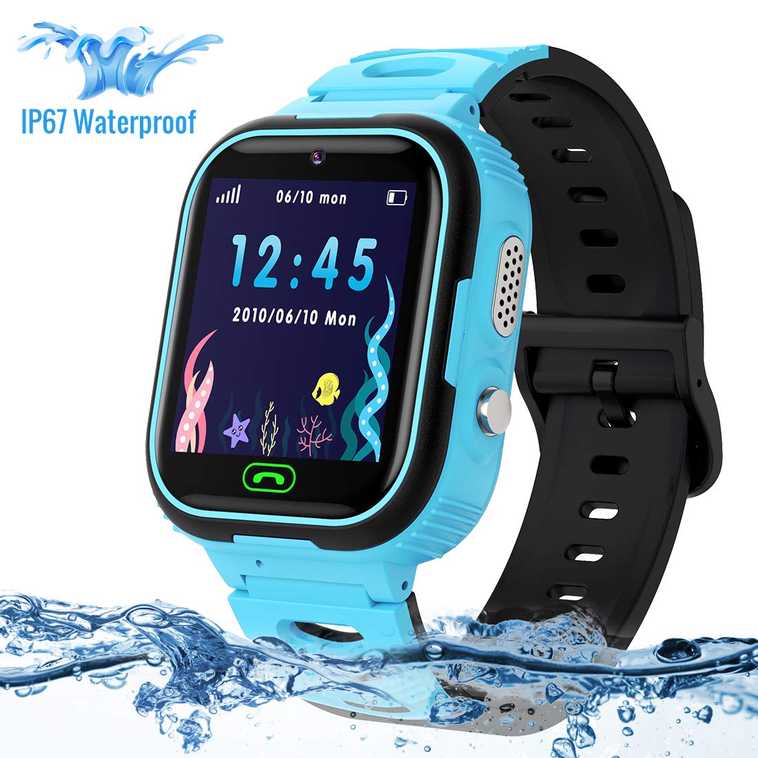 Kids Smart Watch For Boys Girls Phone Lukybirds Waterproof Digital Camera Watch Children Sos Anti Lost Smart Watches Buy Online In Japan At Desertcart Jp Productid