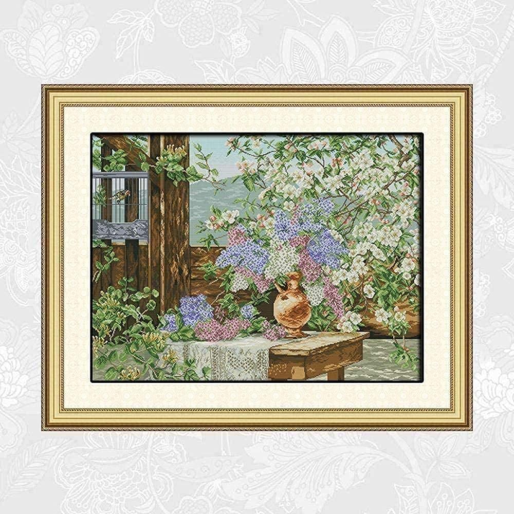 NYIXIA Stamped Cross Stitch Kit – Beginner-Friendly DIY Embroidery With Pre-Printed Design