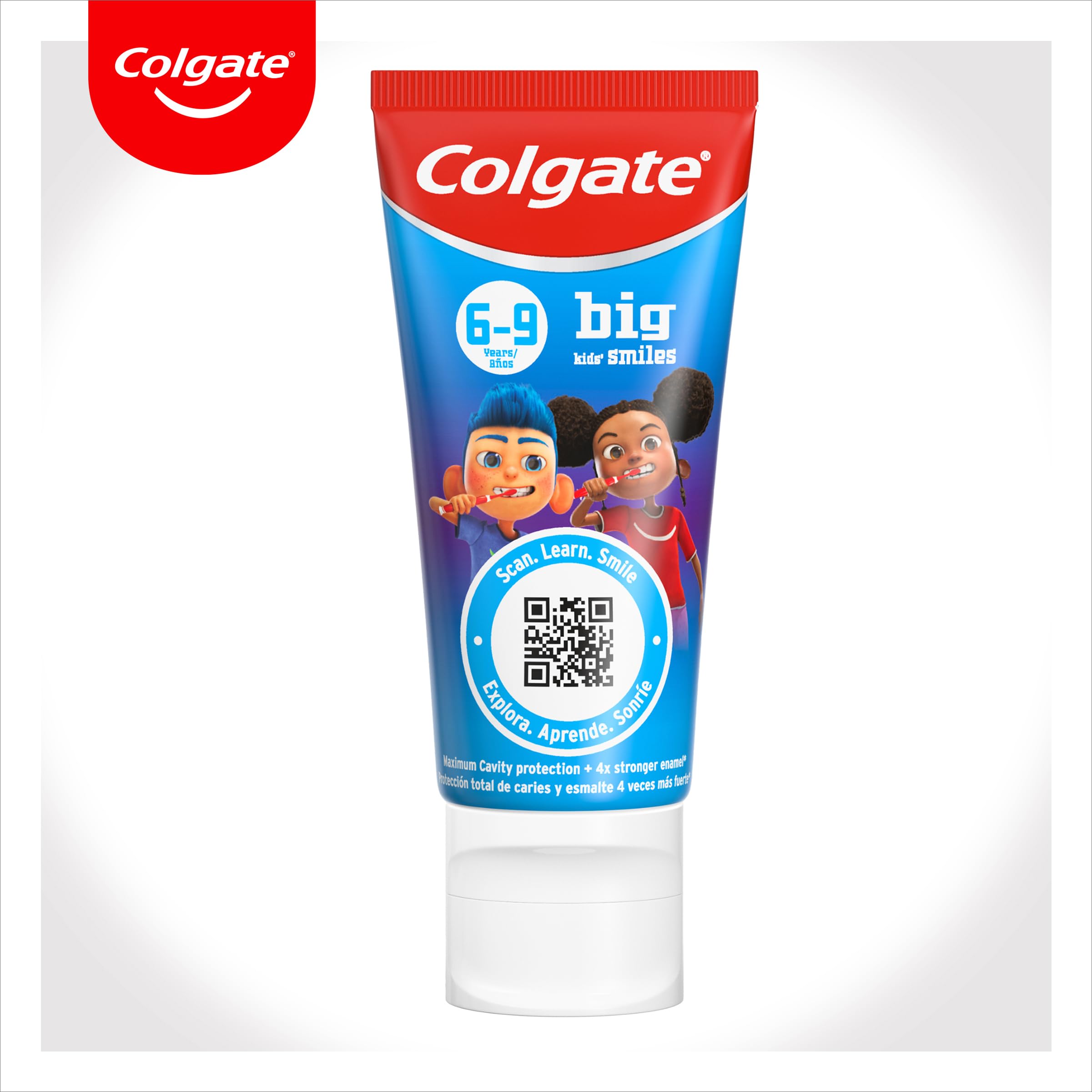 Colgate Dentifrice pour enfant, lot de 12 x 50 ml, dentifrice avec fluor et protection anti-caries, réduit la plaque dentaire et change de couleur au brossage, développé pour les enfants de 6 à 9 ans