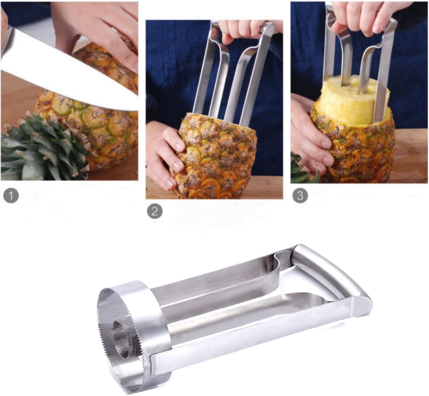 Cortador De Galletas De Frutas De Verano De Piña De 5 Pulgadas, Fabricado En Estados Unidos