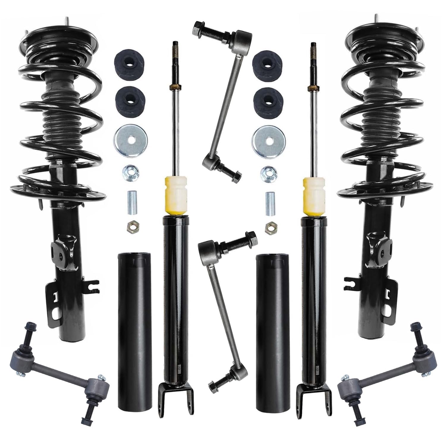 Detroit Axle - Struts Shocks Kit for 2010-2011 Ford Taurus