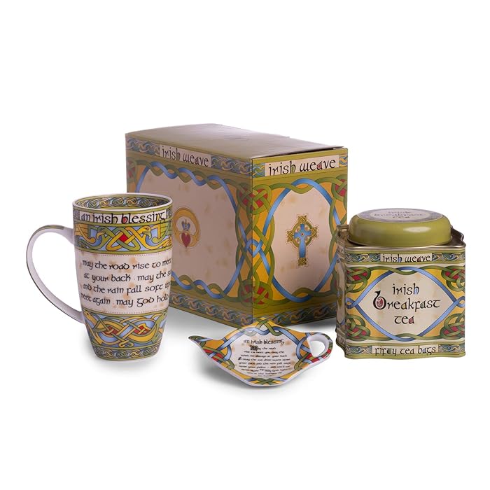 Buy The Irish Blessing Tea Set with a 14oz Tea Cup, Teabag Holder and