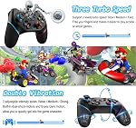 [2025 New Version]Wireless Pro Controller Compatible for Nintendo Switch & 2, Sefitopher Bluetooth Switch Pro Controller Gampad Joypad, PC Wired Controller Supports Gyro Axis Turbo and Dual Vibration with Charging Cable [nintendo_switch]