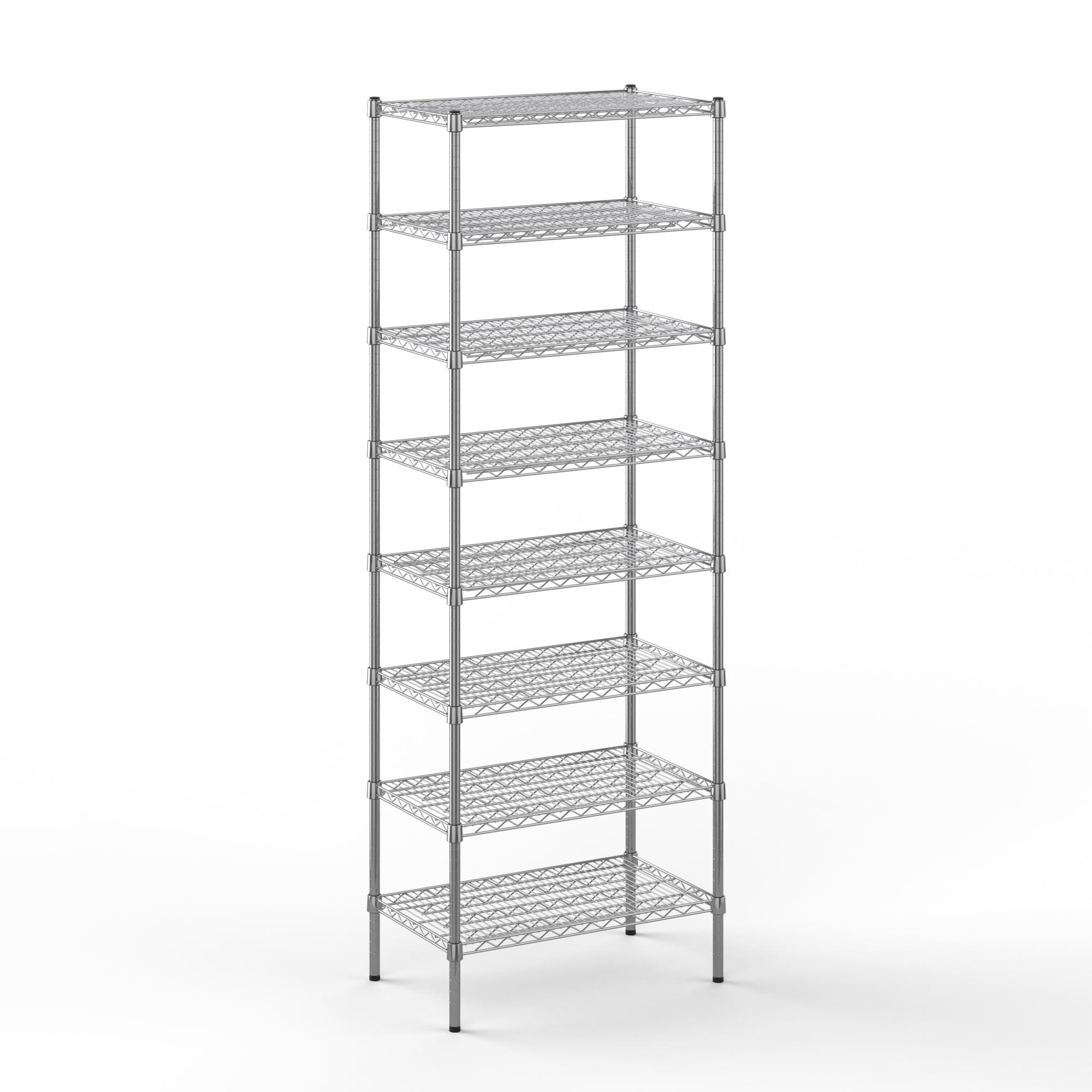 18" Deep x 30" Wide x 86" Height Wire Shelving Kit | 8-Tier | NSF Commercial Storage Rack Unit
