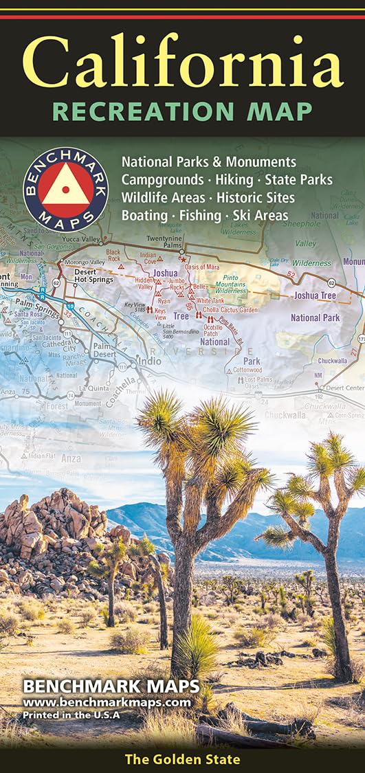 California Recreation Map: The golden state