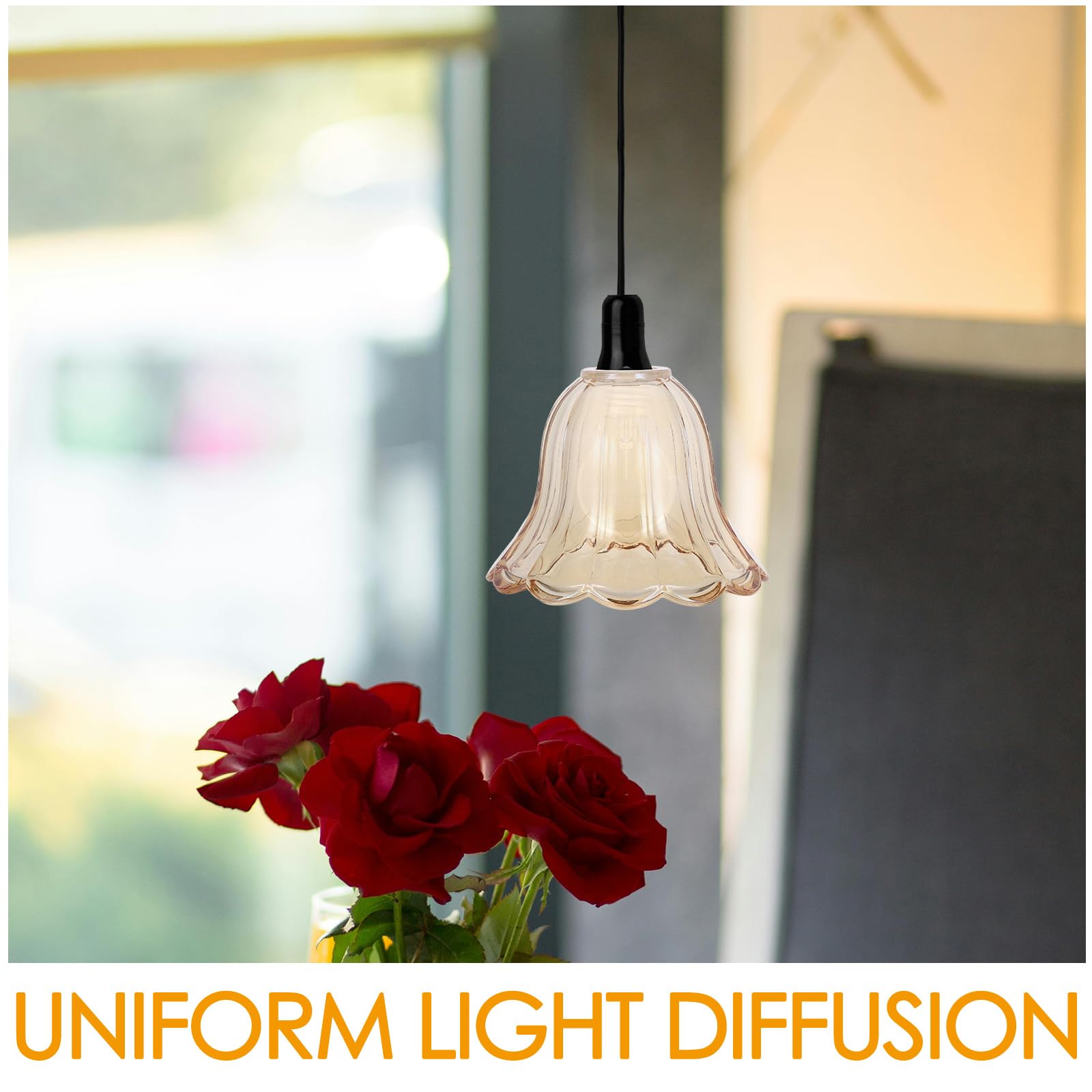 Ersatz Glaslampenschirm für E14 Tischlampe mit Hoher Hitzebeständigkeit und Vielseitigem Stil Passend für Wohnzimmer und Elegante Beleuchtung