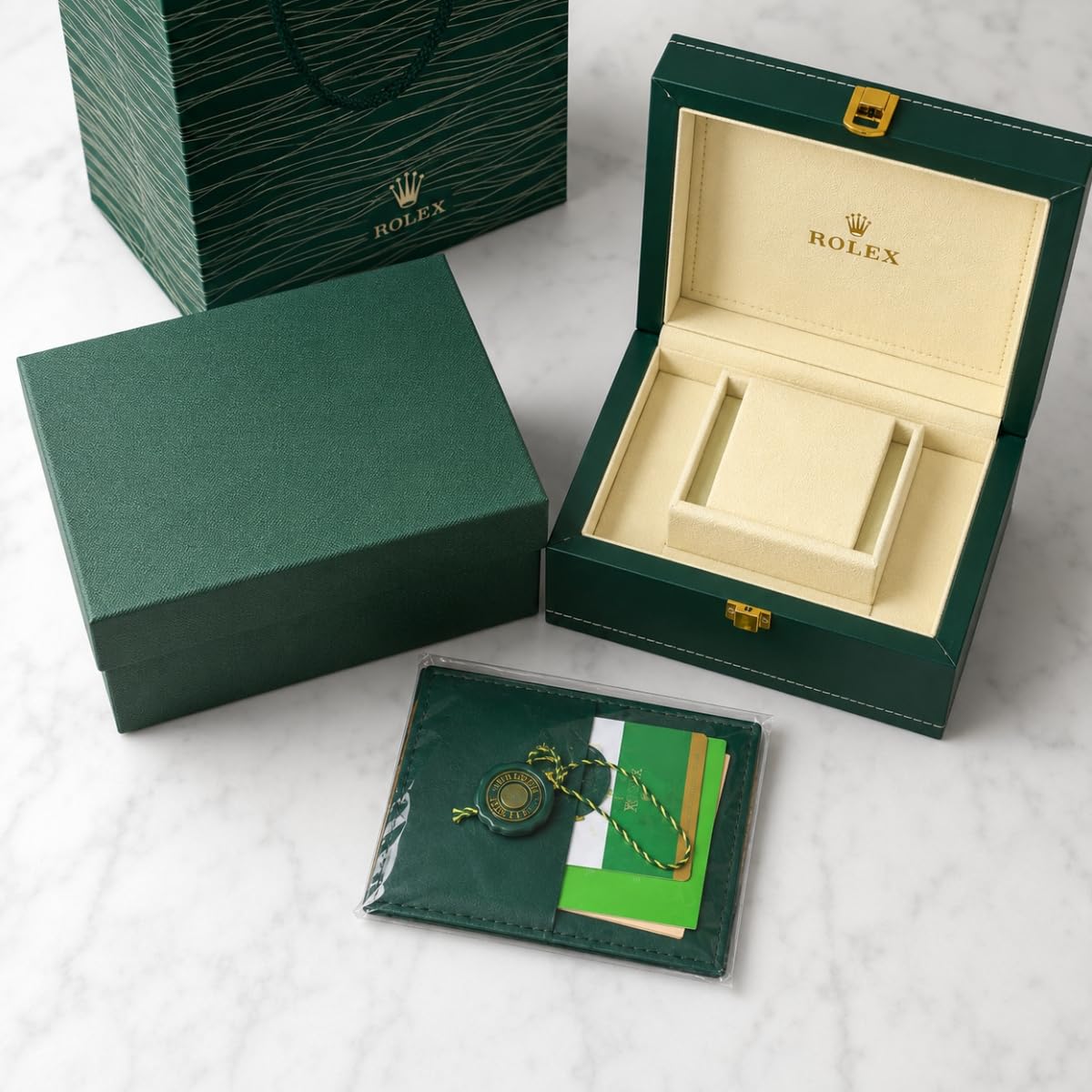 Caja de Relojes de Madera Organizador de Reloj Individual con Almohadilla Blanda e Interior Liso Estructura Estable para Rolex Datejust & Lady‑Datejust