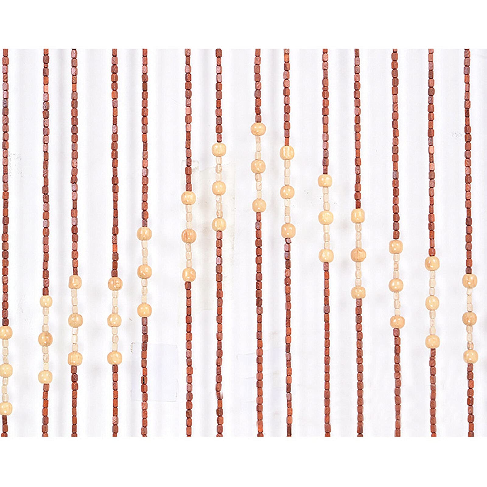 Rideau de Perles 90x175cm, Rideaux de Porte à Cordes de Porte, Rideaux de Porte à Cordes perlés, Rideau de Perles en Bois pour Porte