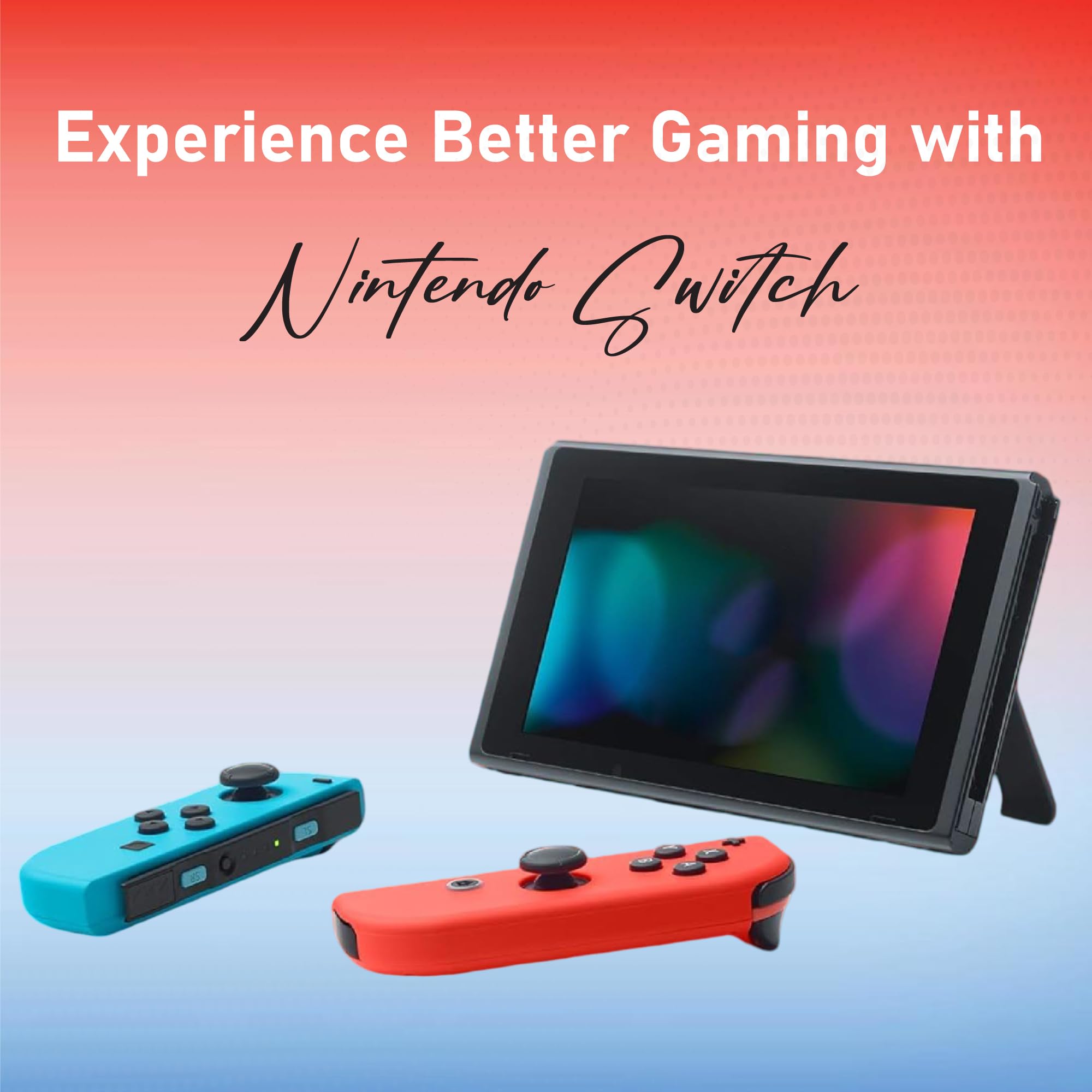 Amazon.com: Nintendo Switch with Neon Blue and Neon Red Joy‑Con V2