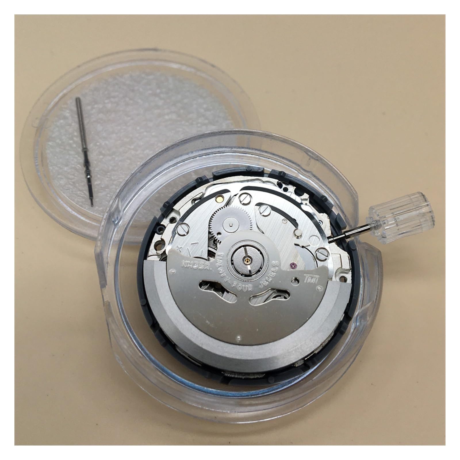 Compatible con Nh35 y Nh35A. Movimiento mecánico con Ventana de Fecha Negra. Kit de reemplazo de Movimiento para Reloj automático de Lujo de Alta precisión (2021).