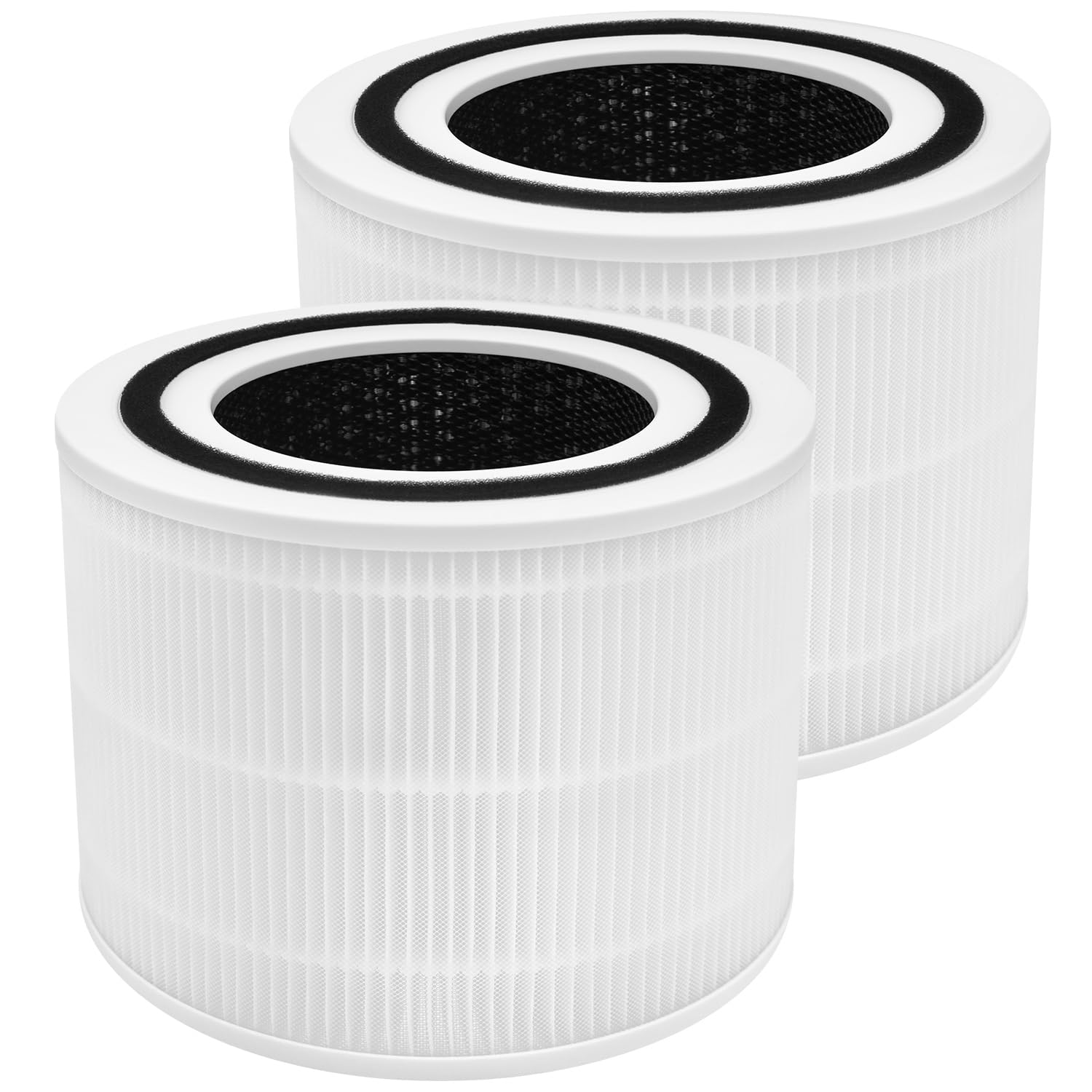 Photo 1 of 2 Pack Core 300 Replacement Filter for LEVOIT Air Purifier Core 300 and Core 300S Purifier, 3-in-1 H13 True HEPA Replacement Filter, Compared to Part # Core 300-RF, Efficiency Activated Carbon LEVOIT Core 300- 2 Pack