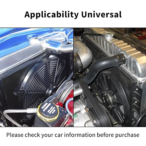 Miniatura 5 de 10 pulgadas universal delgado ventilador Push Pull Radiador eléctrico 12V 80W Kit de montaje de ventilador de enfriamiento de alto rendimiento azul