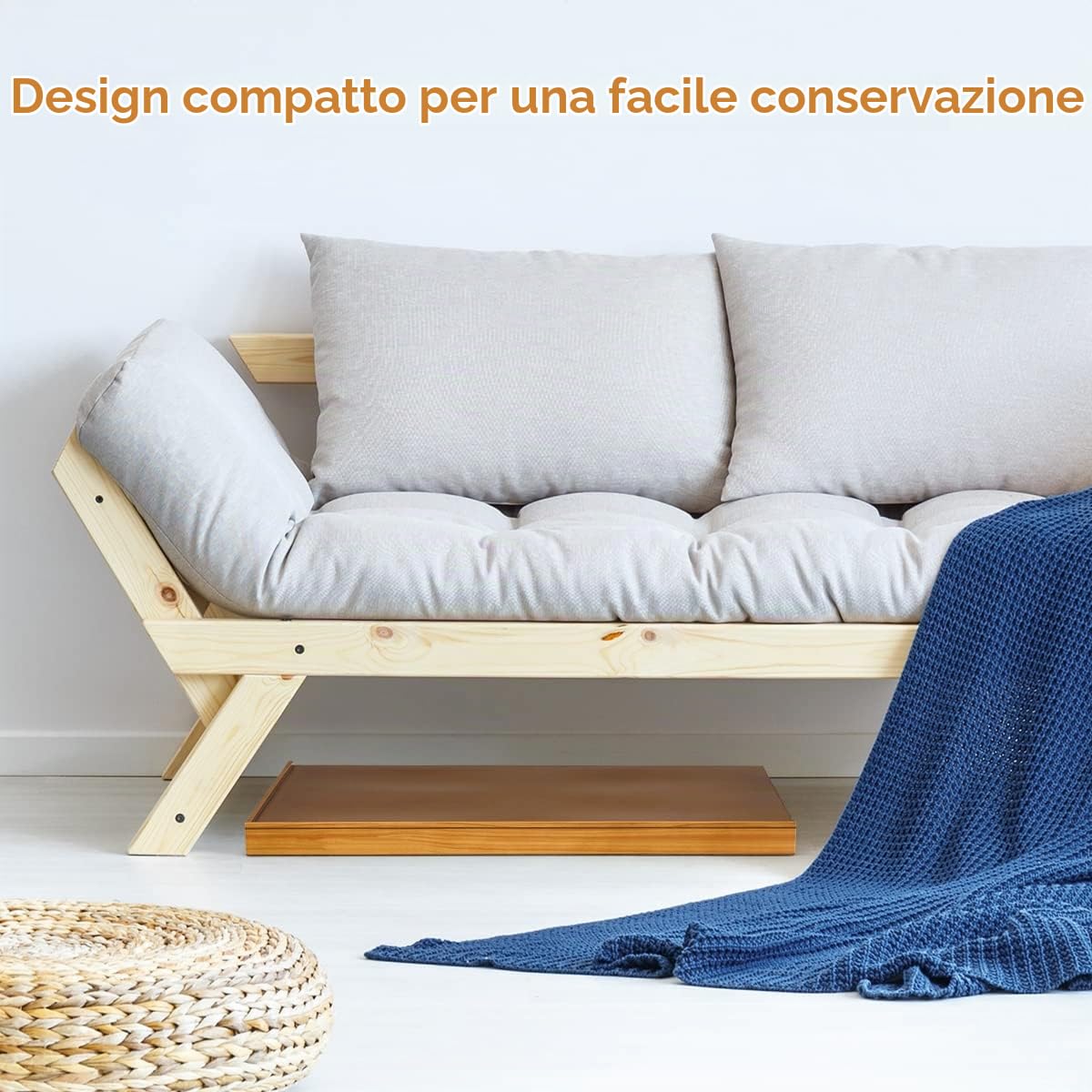HOMASIS Tavolo Puzzle in Legno, Tavola Puzzle Board Gioco da Tavolo con 4 Cassettti per 1000-1500 PCS, 80 x 65 x 7 cm