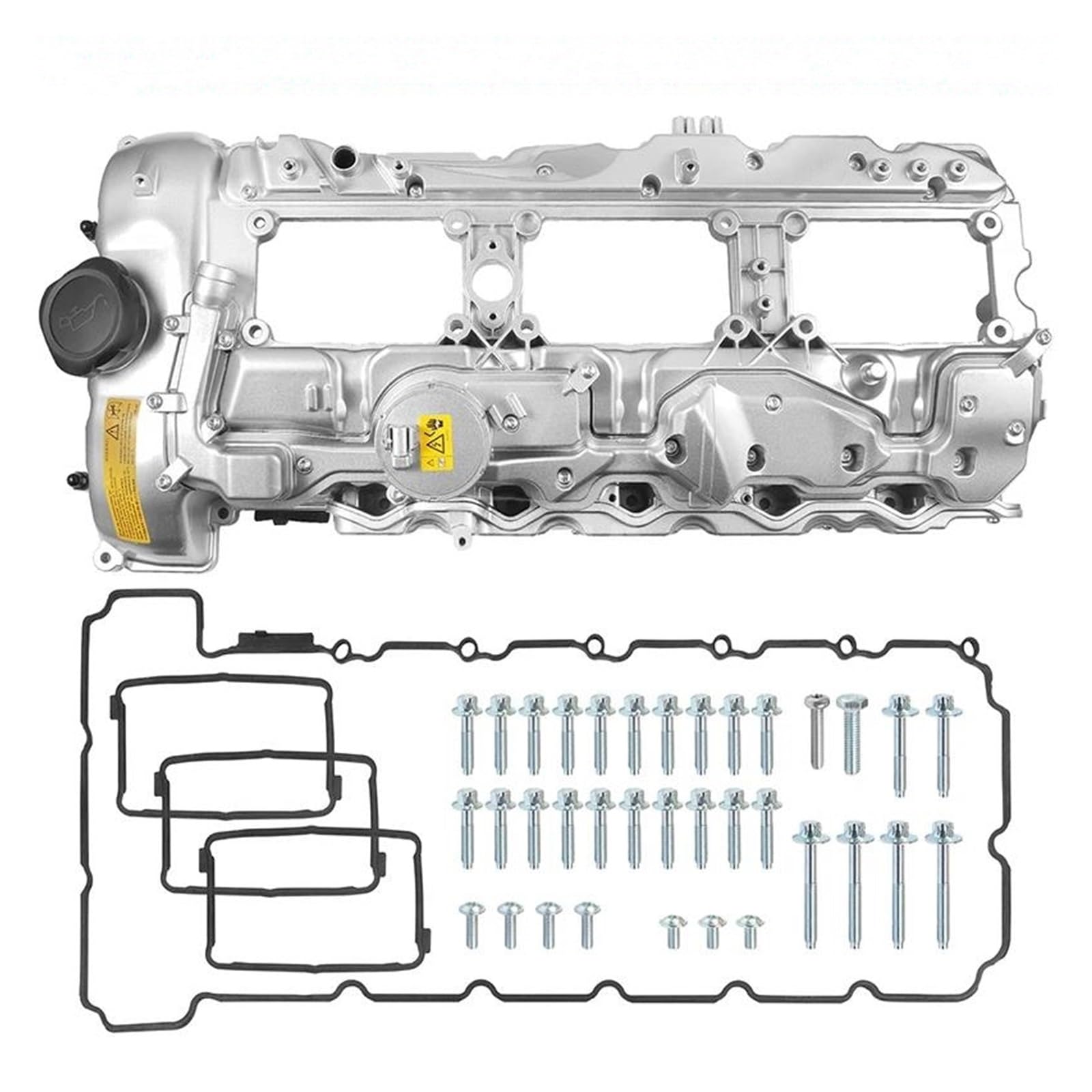 Guarnizione Coperchio Punterie 11127570292 Coperchio Valvola Motore In Alluminio Con Guarnizione E Bulloni Per BMW 135i 335i 535i 640i 740i 535ix Drive X3 X5 X6 N55 3.0L