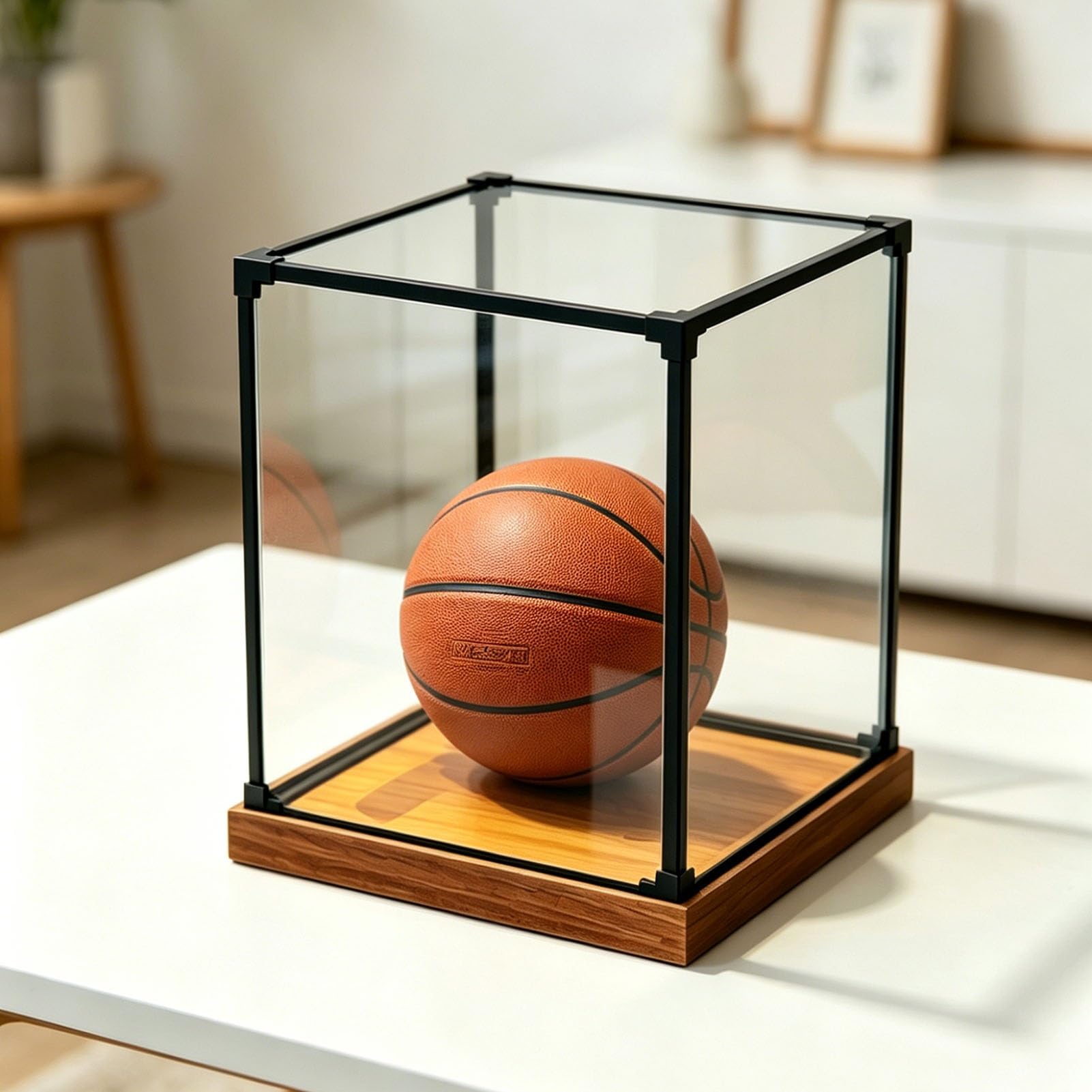 Teca Plexiglass Scatola Extra Large in Acrilico Trasparente, Telaio in Lega