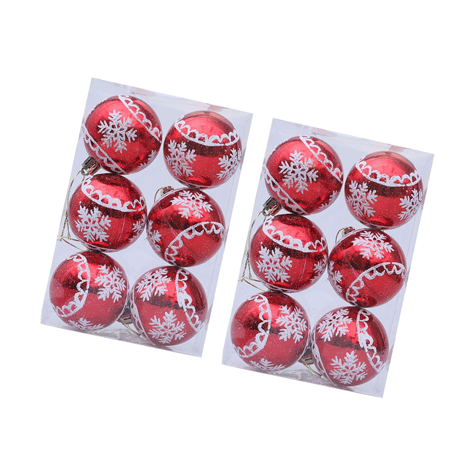 12Pcs Christmas Tree Baubles Shatterproof Hanging Decor for Mantel Wreath Winter Holiday Party & Wedding Centerpieces Shatterproof Christmas Ball Ornament