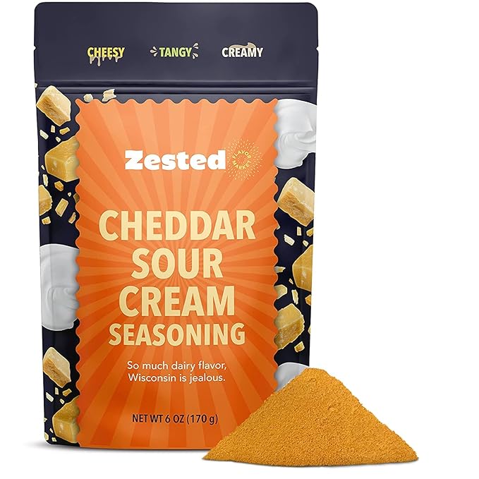 Cheddar Sour Cream Seasoning XL 6 oz Bag Zested Creamy