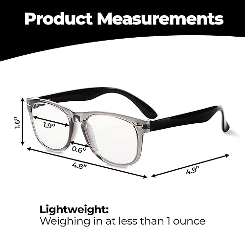 Miniatura 6 de GALVANOX Gafas de luz azul para niños (paquete de 4) con bloqueo de luz azul para computadorajuegos (de 3 a 12 años)