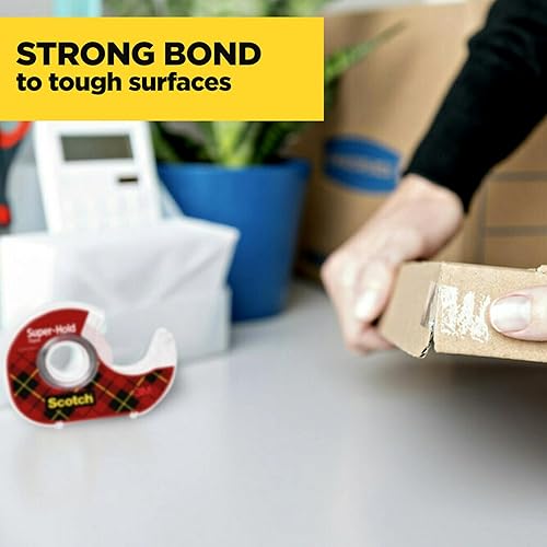 Miniatura 4 de Scotch Cinta Super-Hold con acabado transparente, 34 x 300 pulgadas, 3 rollos dispensados