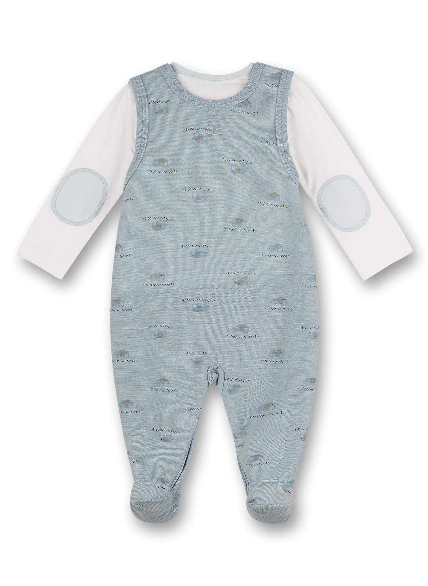 Sanetta Strampler/Overall Blau Pigiamino per Bambino e Neonato, Air, 6 Mesi Bimbo