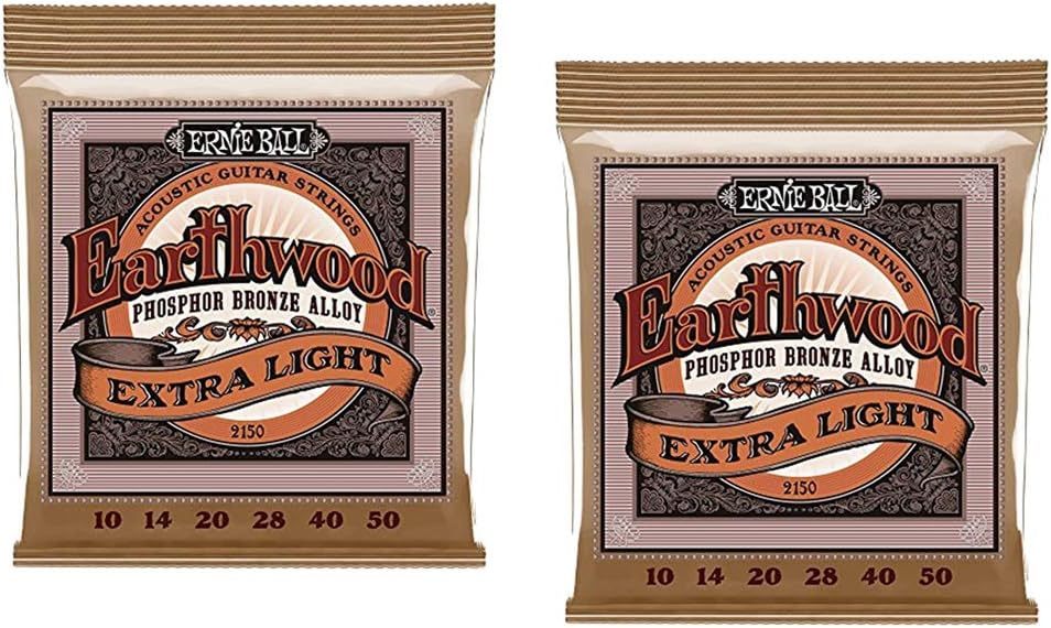 Ernie Ball, Earthwood Folk Nylon Clear And Gold Ball End, Corde