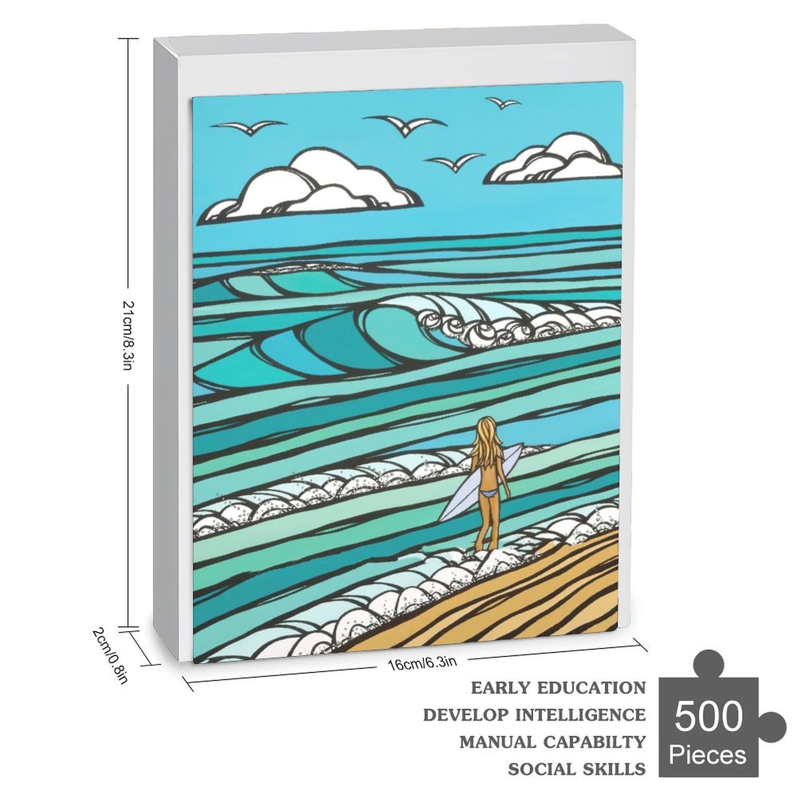 Amazon | ヘザーブラウン 絵画 風景画北欧 現代（2） パズル 木製