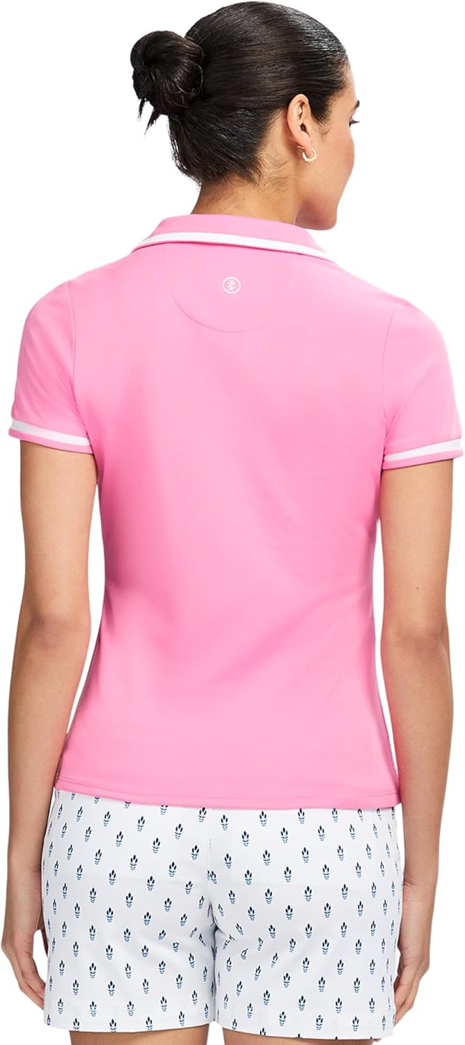 Izod Womens Polo Shirt Performance Stretch Short Sleeve - Image 2