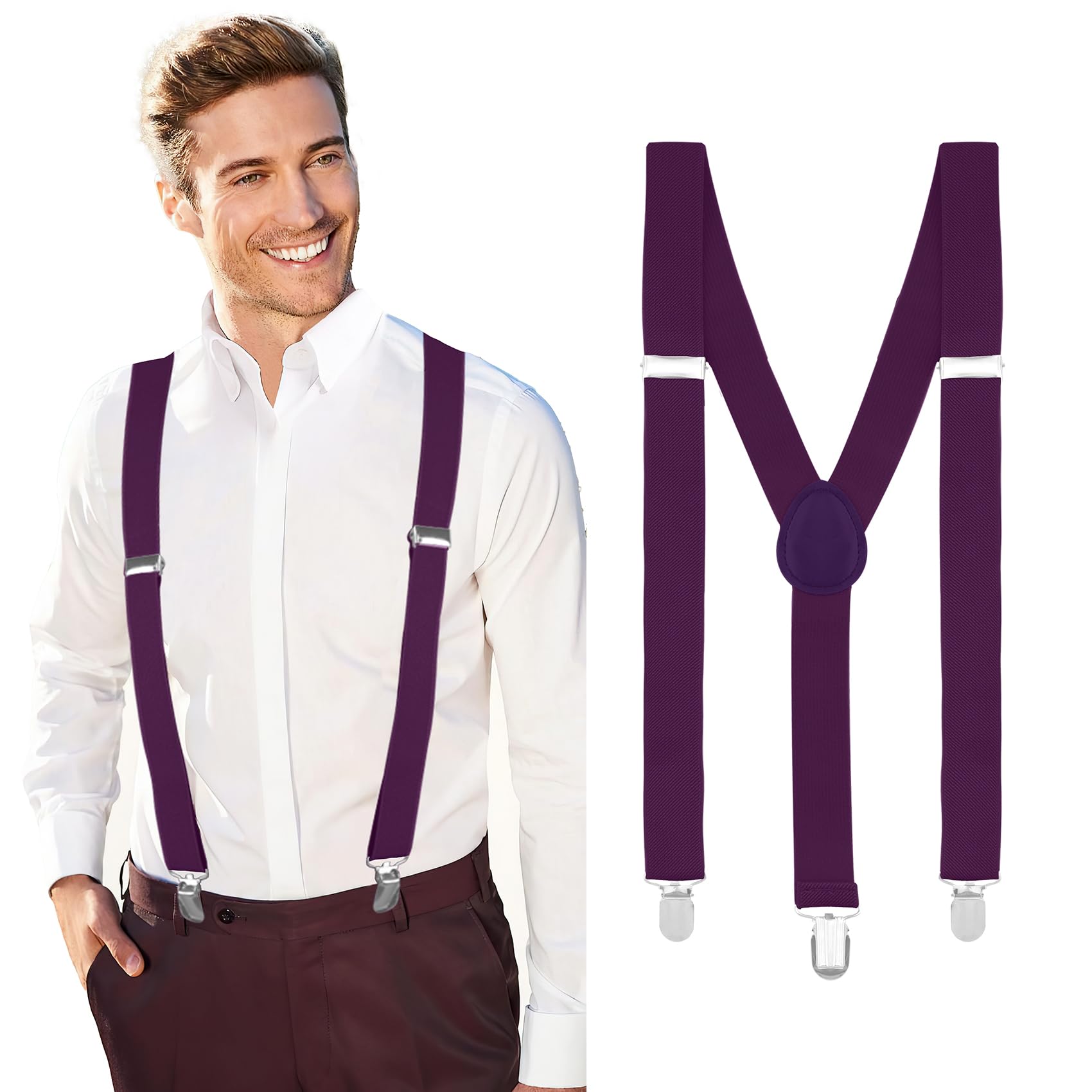 qpixvb Men's Suspenders - Kids, Boys, Women's Halloween, Cosplay, Christmas, Tuxedo, Dress, Duty Suspenders-picture-47