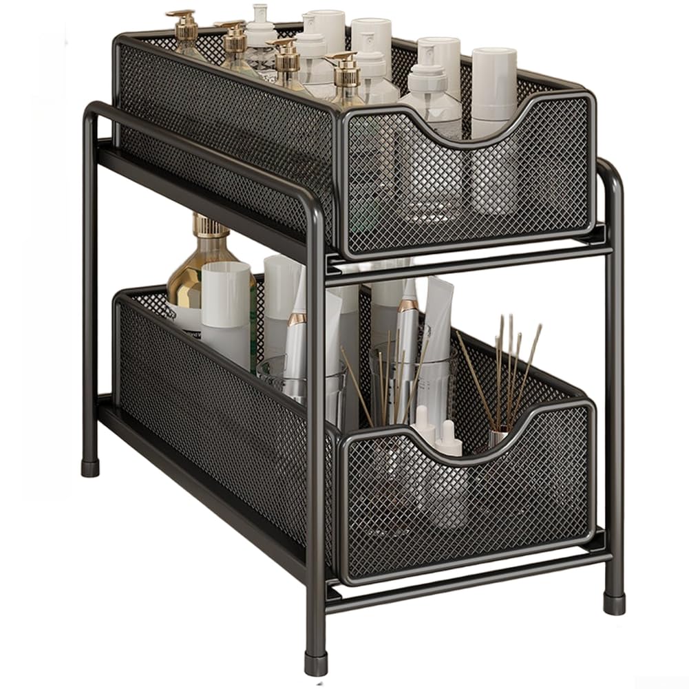 Organizador Bajo Fregadero Extraíble Negro 36x19cm(Black)