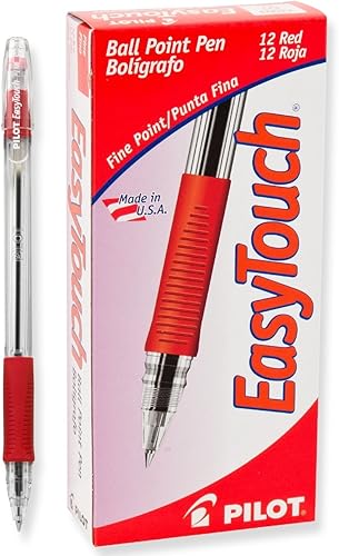 Miniatura 1 de Pilot EasyTouch (32020) Paquete de 2 bolígrafos, de trazo fino. Color negro, Rojo