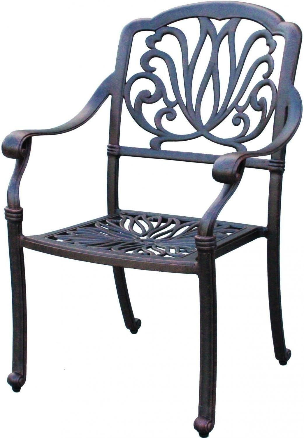 Darlee Elisabeth Cast Aluminum Patio Dining Chair - Antique Bronze
