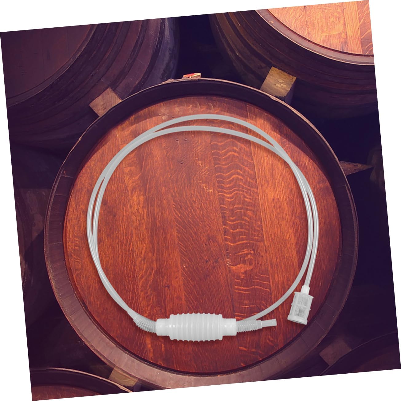 Wine Siphon Tube Hose 2pcs Plastic with Filter Oktoberfest Hat