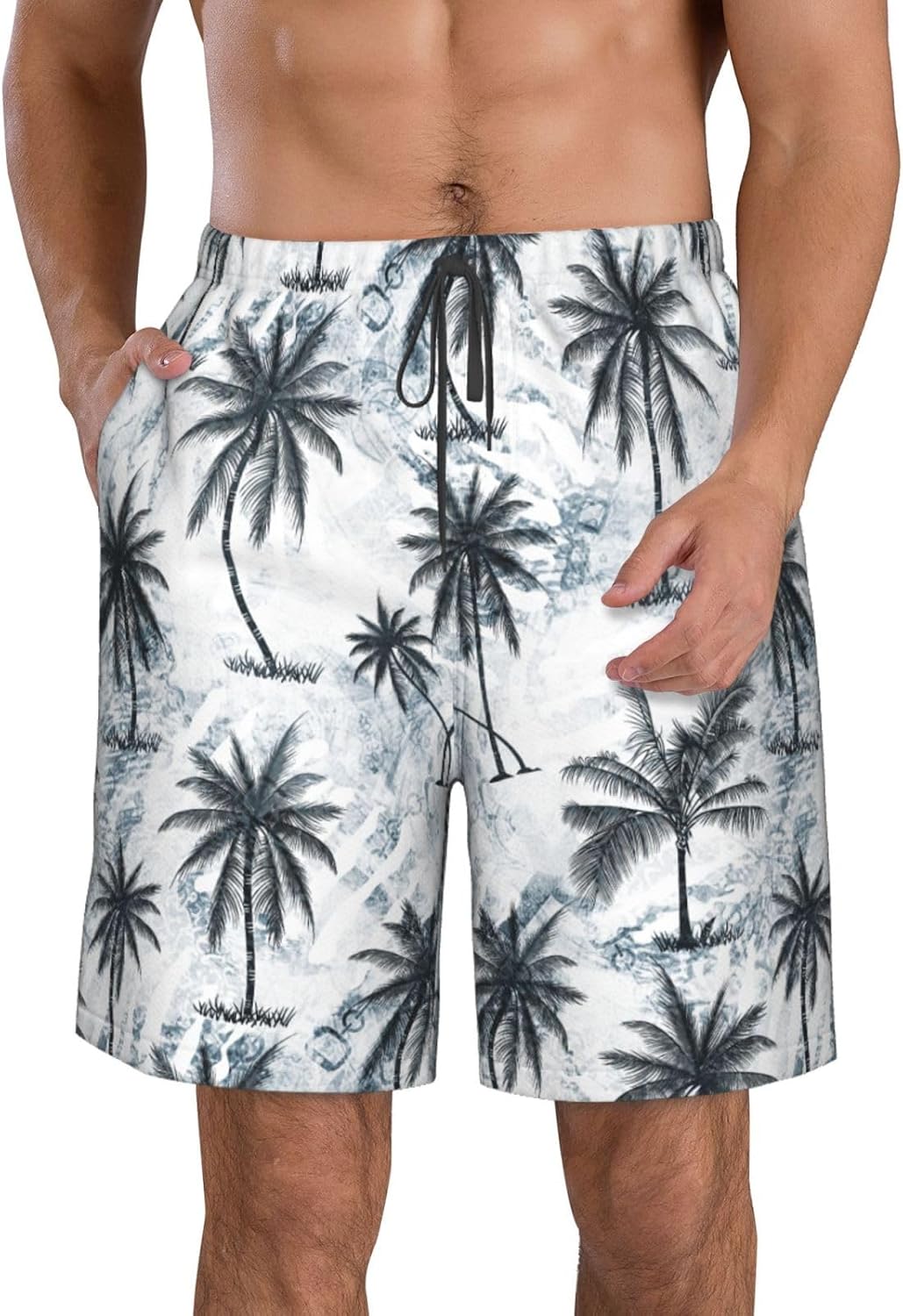 Men Beach Shorts Trunks - Board Shorts for Men Swim - Summer Swimming Pants for Men