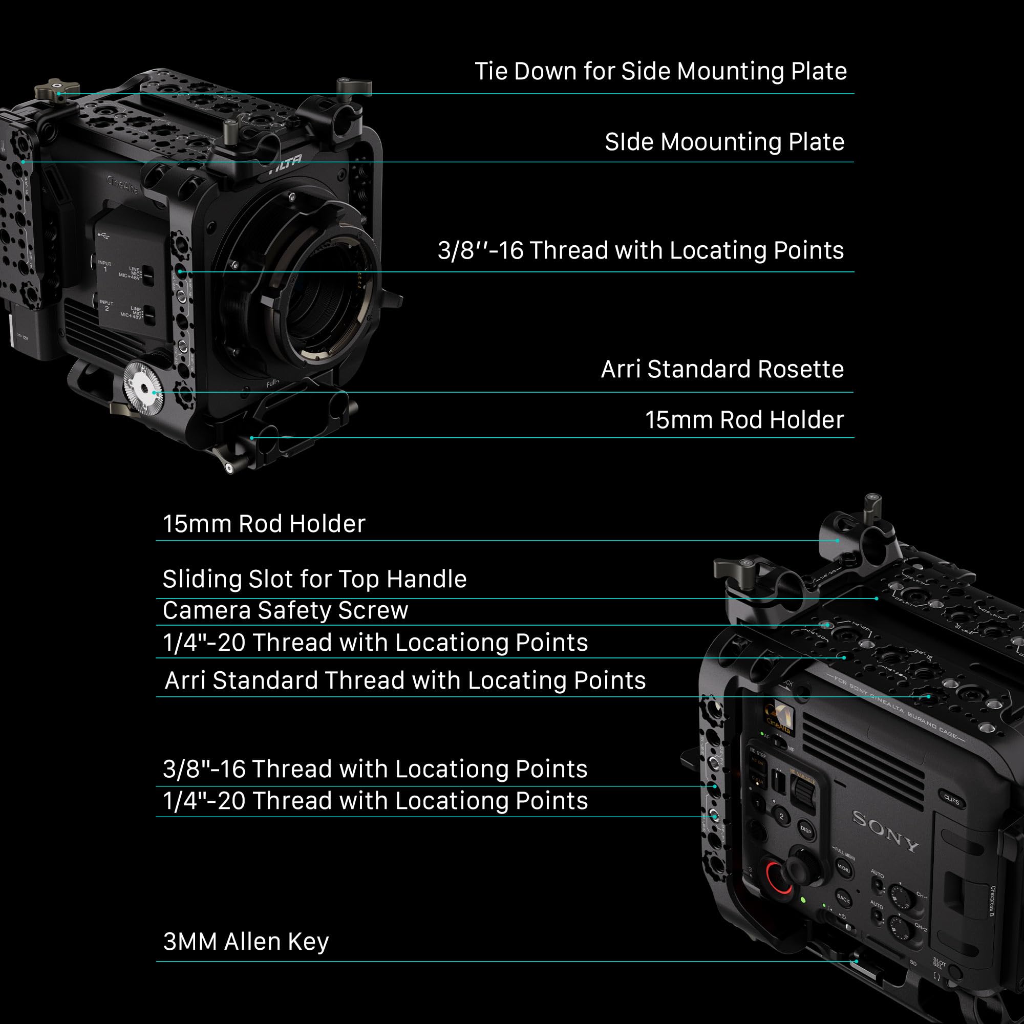 Amazon.com : Tilta Camera Cage Compatible with Sony BURANO | Arri