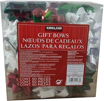 Kirkland Assorted Colour Gift Bows-Pack of 50
