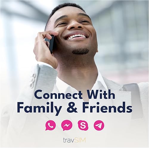 Miniatura 2 de travSIM Tarjeta SIM de EE. UU. | Utiliza la red T-Mobile | Datos de 50 GB, llamadas nacionales ilimitadas y mensajes de texto | La tarjeta SIM para