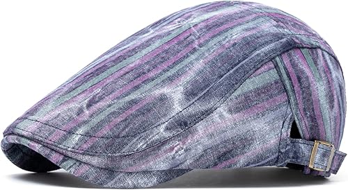 Miniatura 25 de Quanhaigou Gorras de mezclilla unisex estilo Newsboy, planas, Ivy Gatsby, para taxistas, gorros de conducción, de algodón, gorra de papá