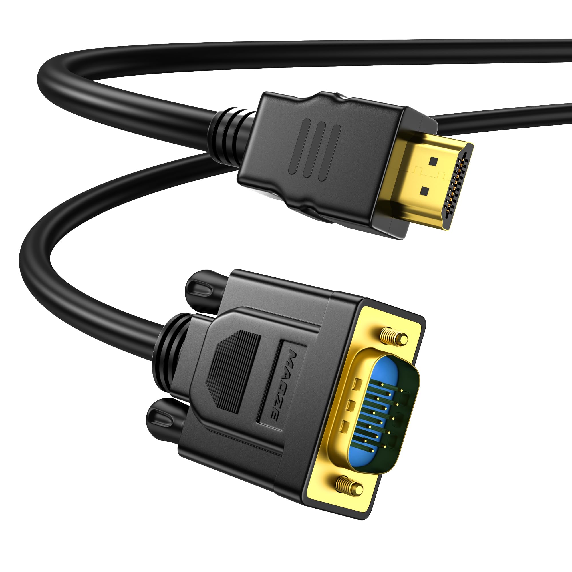 HDMI to VGA Cable, 6.6FT Uni-Directional HDMI to VGA Adapter for Monitor, Laptop, PC, Projector, HDTV, Roku, Xbox-image-9