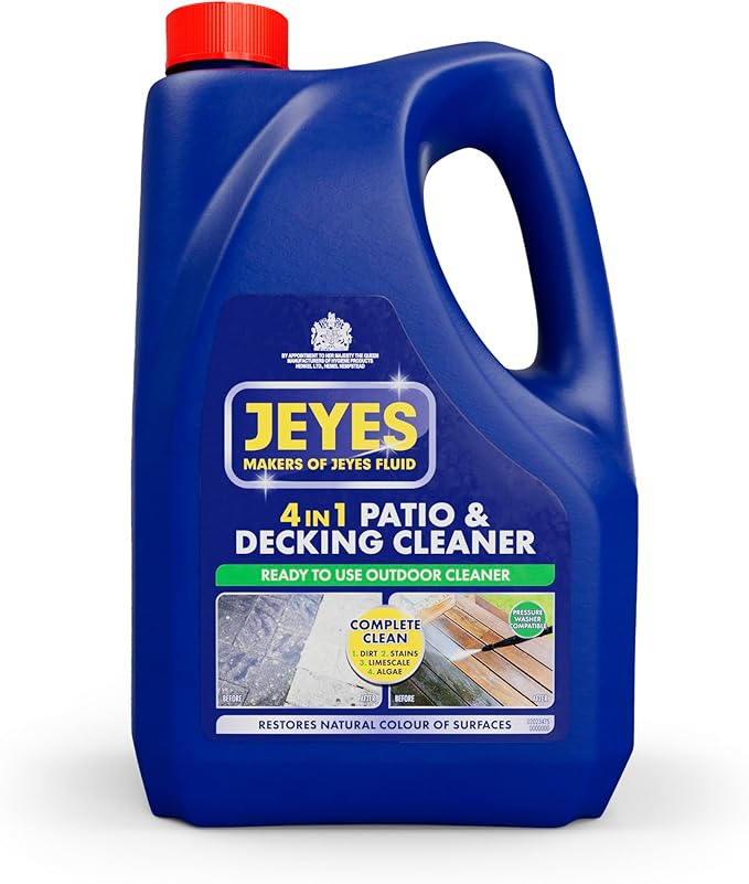 Jeyes 4in1 Patio and Decking Power, Outdoor Cleaner for Patios, Paths