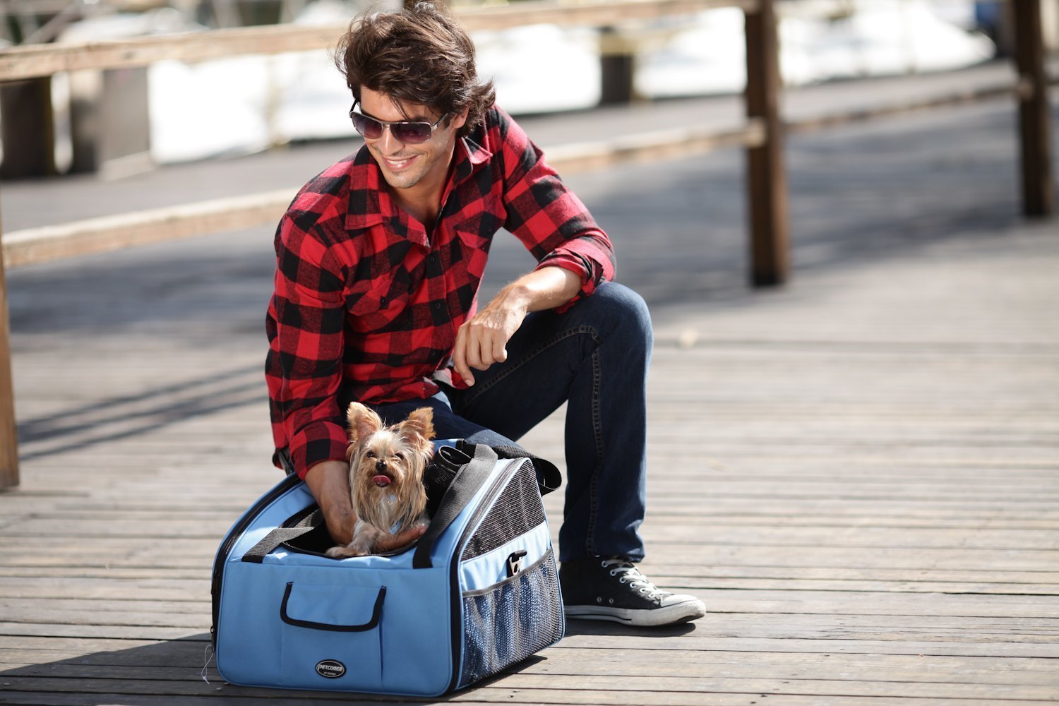 Autositz für Haustiere, faltbar, Transportbox für Hund/Katze