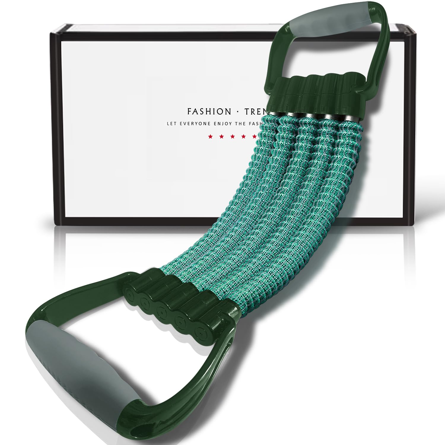 Expansor de Pecho de 5 Niveles con Bandas de Resistencia Ajustables, Banda de Ejercicio con asa, Adecuada para Hombres y Mujeres de Diferentes Clases de Fuerza, Fitness, Yoga, Entrenamiento, Equipo