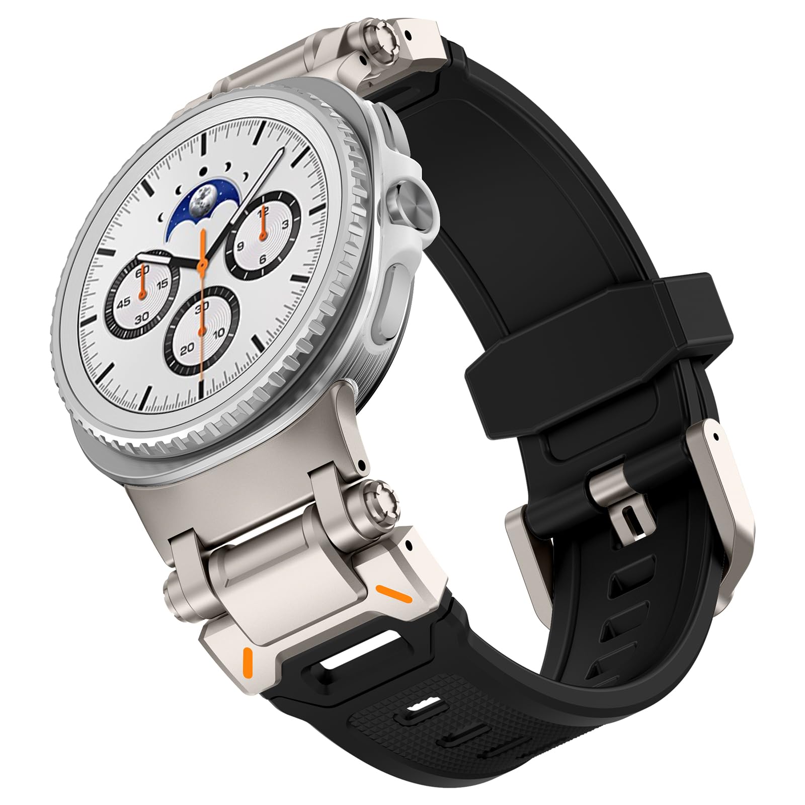 Compatible with Samsung Galaxy Watch 8 Strap 40mm 44mm/Galaxy 8 Classic 46mm TPU Rugged Straps Breathable No Gap Waterproof Replacement Soft Band(NO WATCH)-image-43