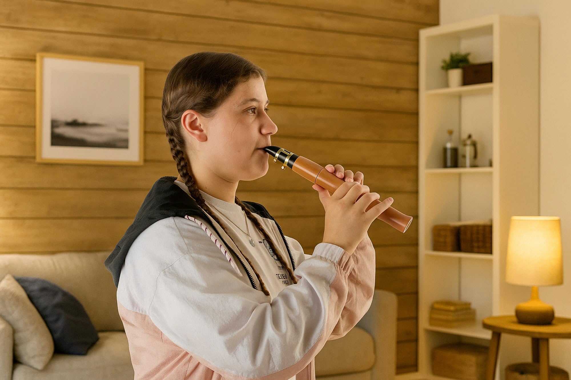 Classic Cantabile X-20 Saxophone De Poche - Clarineau en accordage C - Poire - incl. étui et kit de nettoyage