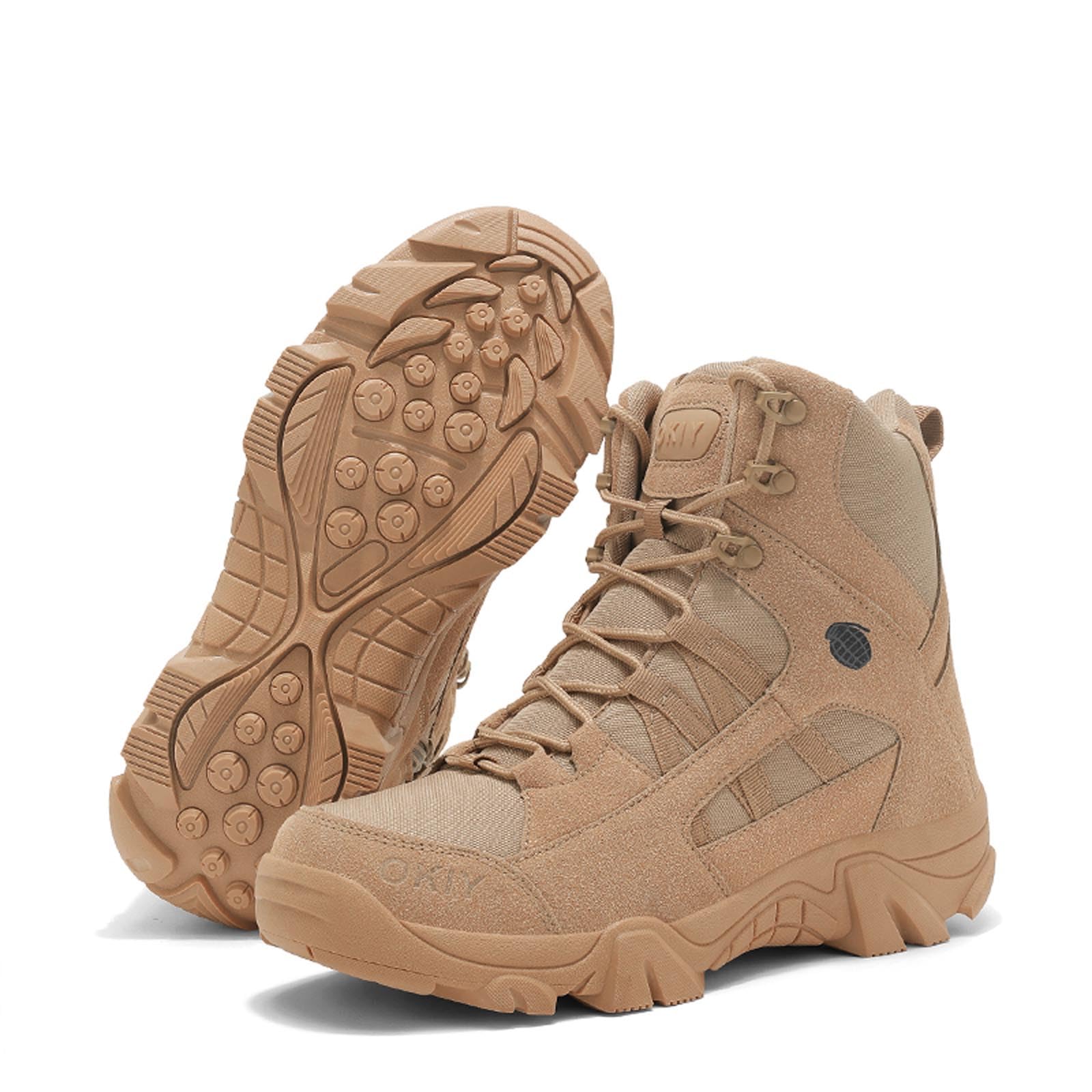 Botas de combate tácticas para hombre, botas de combate militares, botas militares para senderismo, caza, entrenamiento militar, combate, tácticas