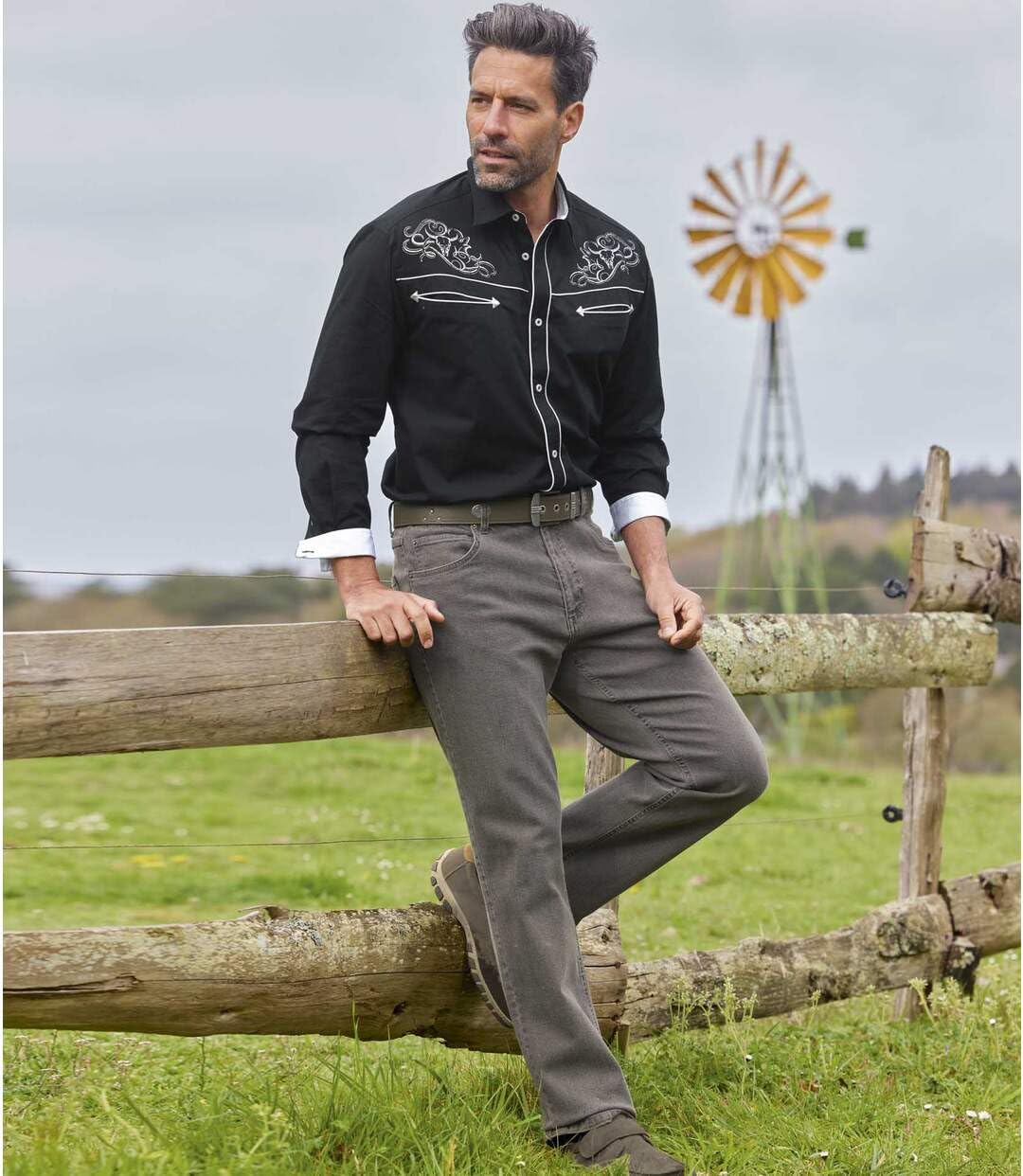 ATLAS FOR MEN - Vaqueros Hombre Regular Stretch - Corte Recto - Disponible en Tallas Grandes
