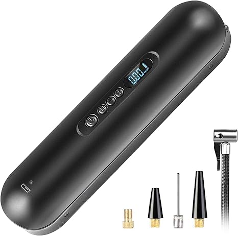 Amazon エアコンプレッサー 電動 143psi Max 改善版 電動 空気入れ 自動車 タイヤ空気入れ １台２役 コードレス Usb充電式 00mahバッテリー内臓 携帯便利 小型 収納用袋付き 自転車用 空気入れ 電動ポンプ 電動バイク 携帯空気入れ 空気いれ 30s快速充填 車 ロード