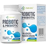 Probiotics for Women & Men, 300 Billion CFU Probiotics from 12 Strains + Organic Prebiotics Blend for Daily Digestive, Immune, Gut, Bloating, Gut Health for Women & Men, Shelf Stable - 60 Capsules