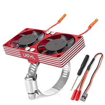1/7 1/8 1/10 RC Cooling Fan Heat Sink with Adjustable Mount 40-50mm | for 1/7 1/8 1/10 RC Crawler Car 4284 4985 1717, 22000 RPM