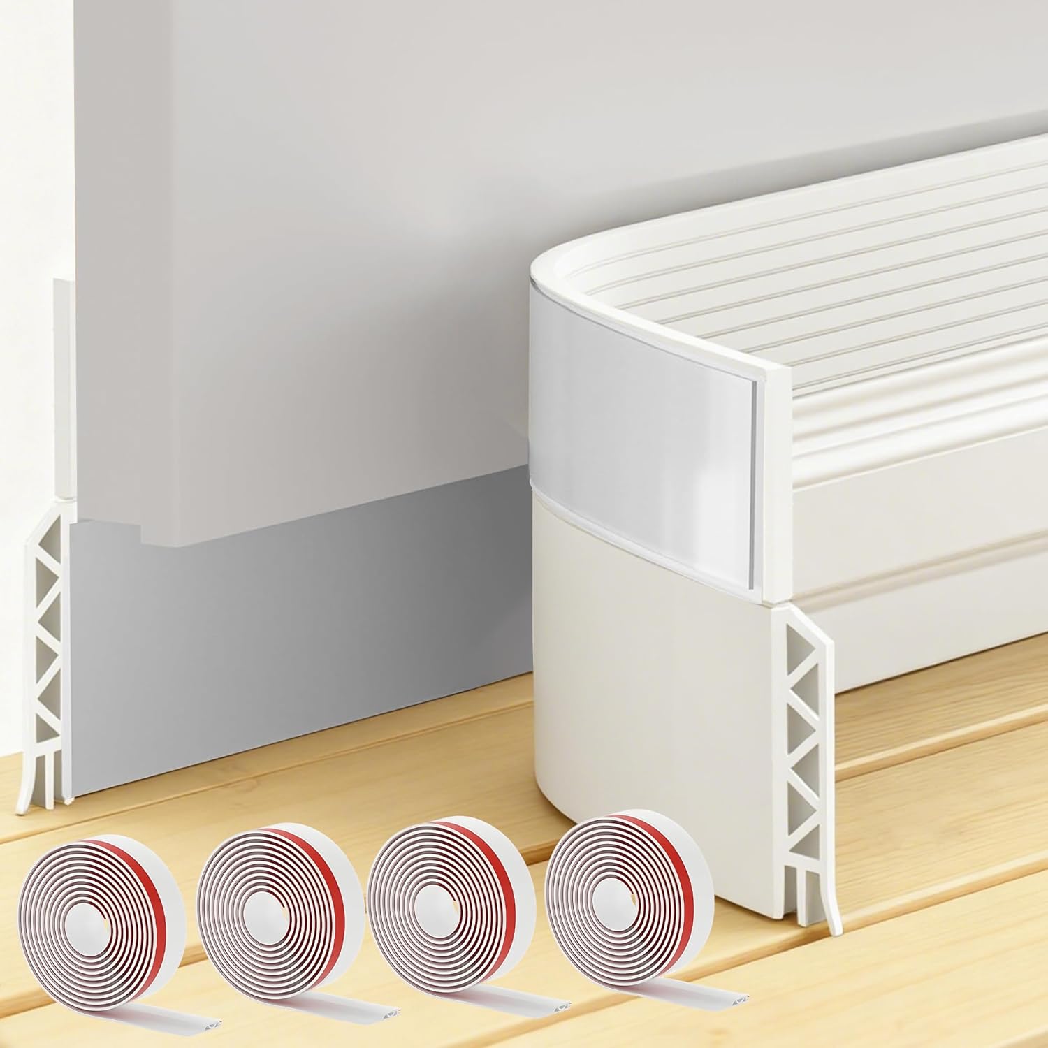 ドアドラフトストッパーシート、ドアスイープ エクステリア&amp;インテリアドア用、ロール&amp;ストリップ ドア下ドラフトブロッ