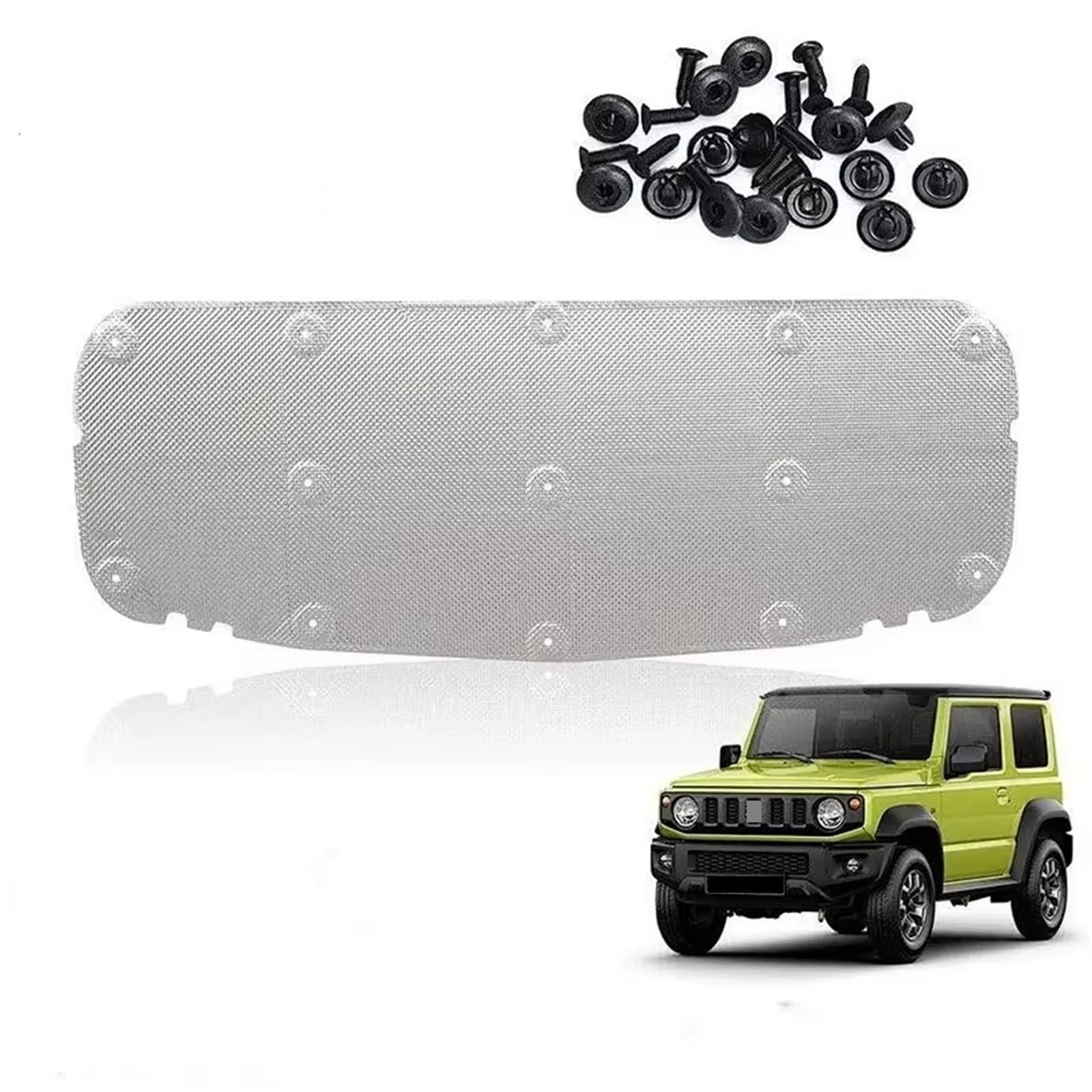 Compatible Con Suzuki Para Jimny JB64 2019 2020 2021 2022 2023 Capó De Motor Coche Aislamiento Térmico Cubierta Amortiguadora Sonido Algodón Interior
